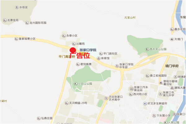 張家口北環(huán)與西環(huán)橋體戶外廣告地圖